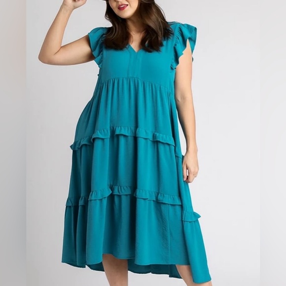 Umgee Ruffle Dress - Picture 1 of 1